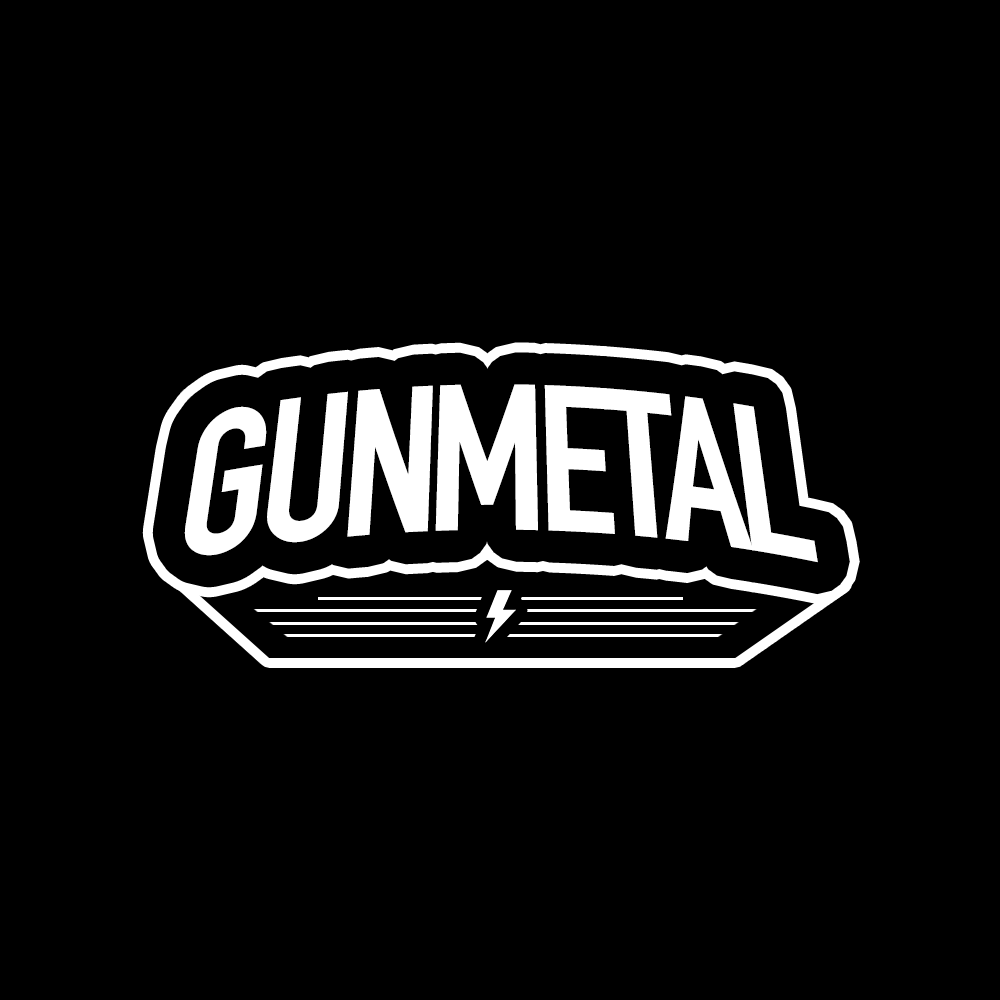 Gunmetal music logo badge
